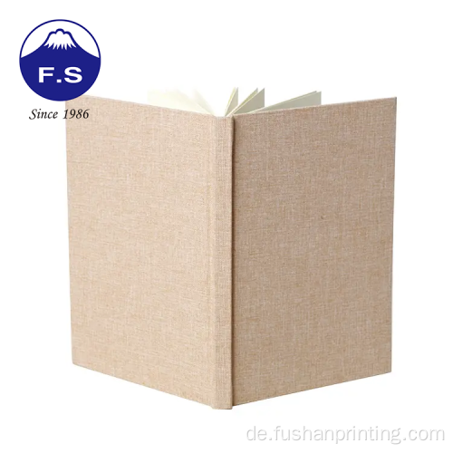 Benutzerdefiniertes Hardcover -Fabric -Notizbuch mit Tasche